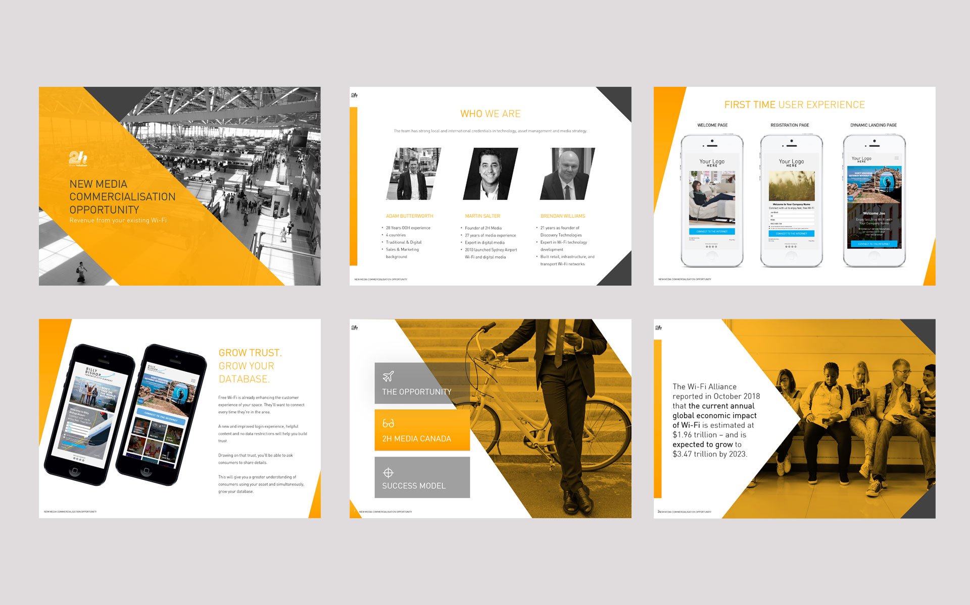 2h Media marketing, publications & powerpoint designed by Amy at Yellow Sunday