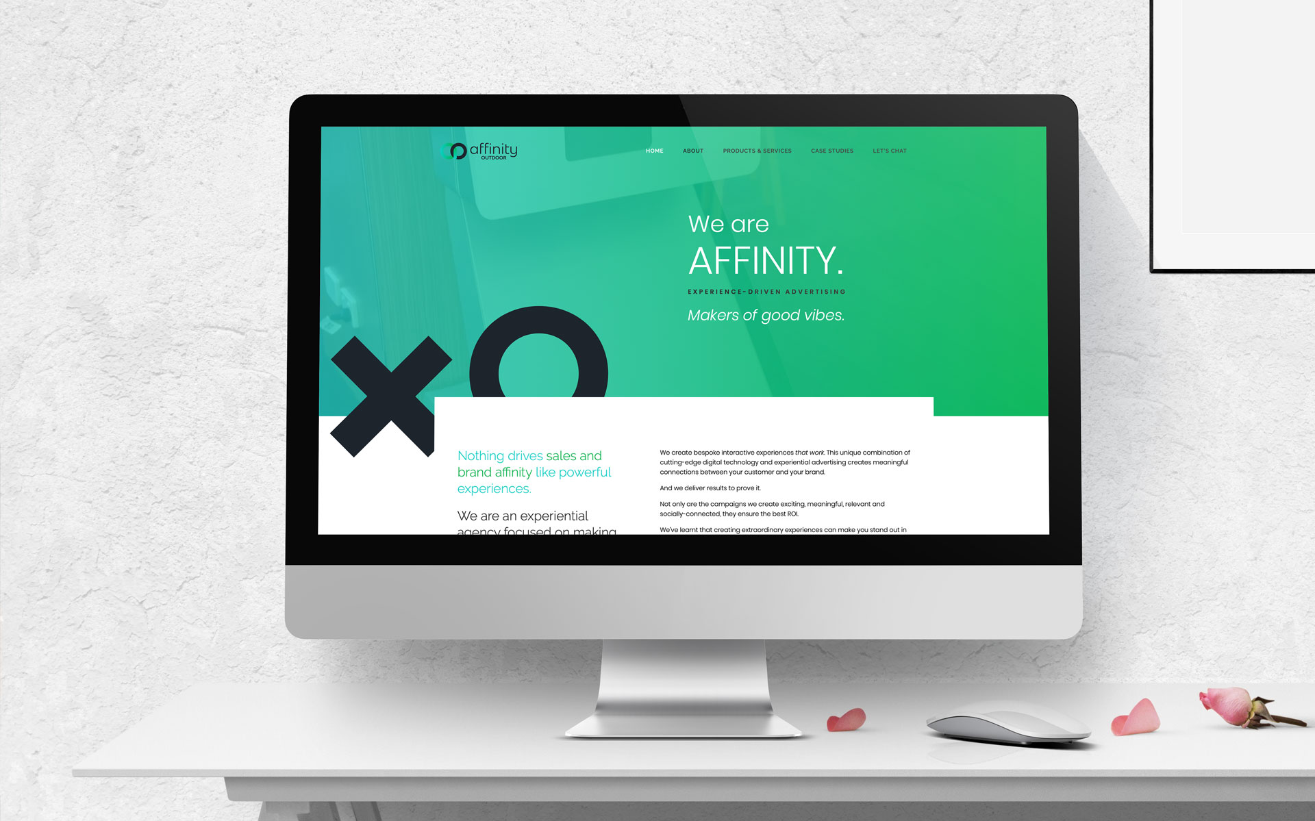 Affinity Outdoor logo, branding, powerpoint & website designed & built by Amy at Yellow Sunday