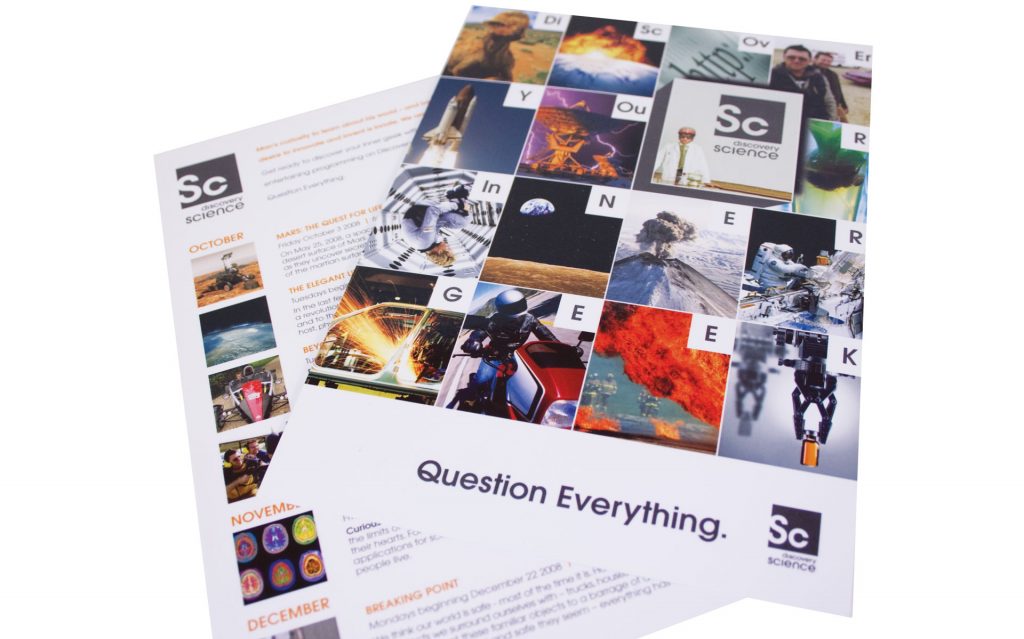 Discovery Networks marketing materials & event work designed by Amy Howard