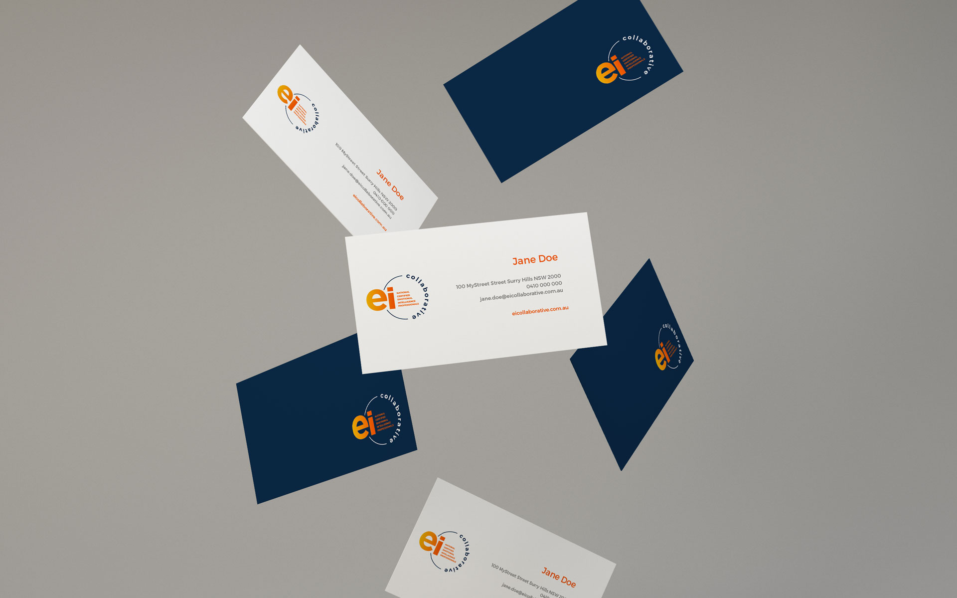 EI Collaborative logo & branding designed by Amy at Yellow Sunday