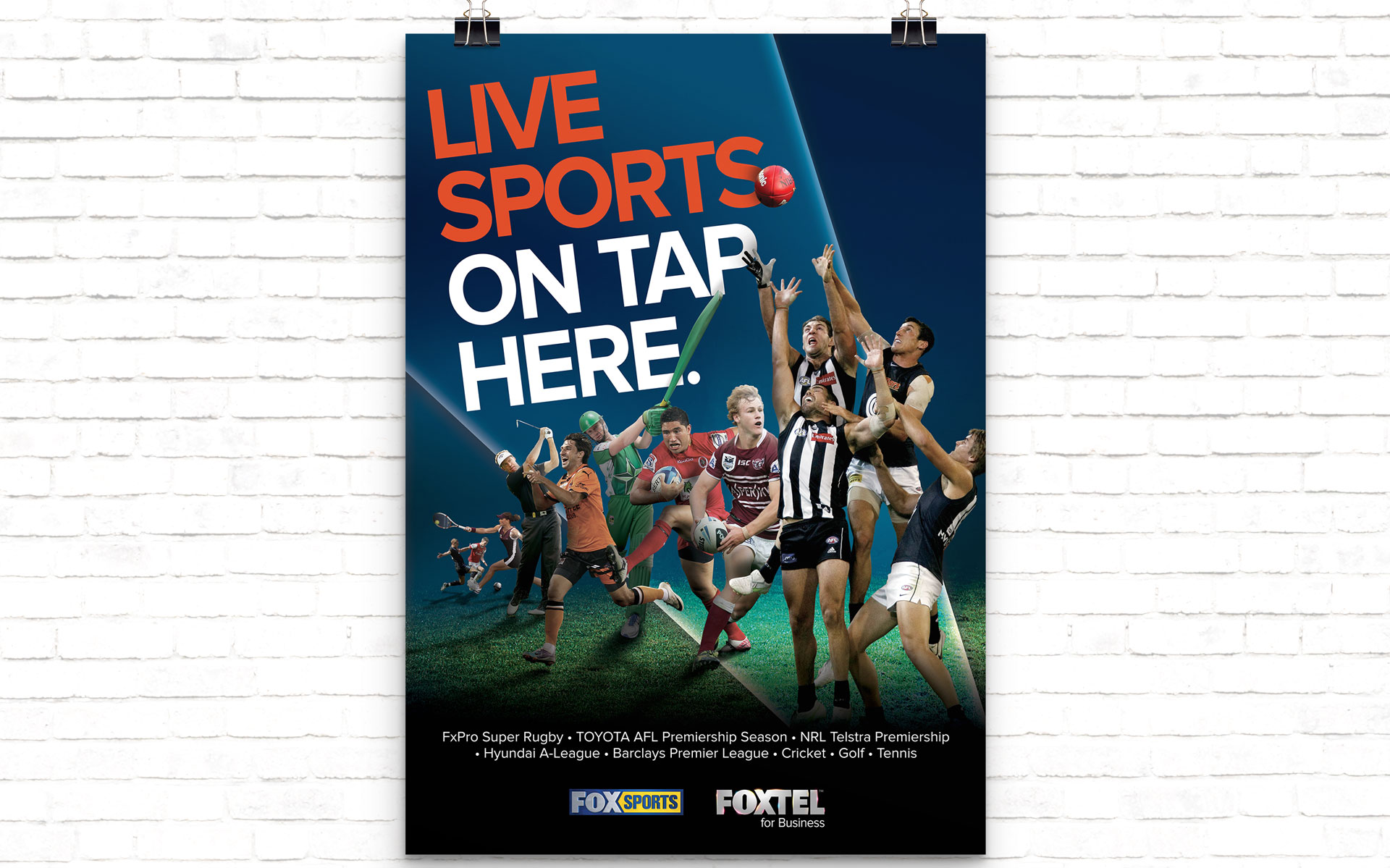 FOXTEL marketing, advertising & publications designed by Amy Howard