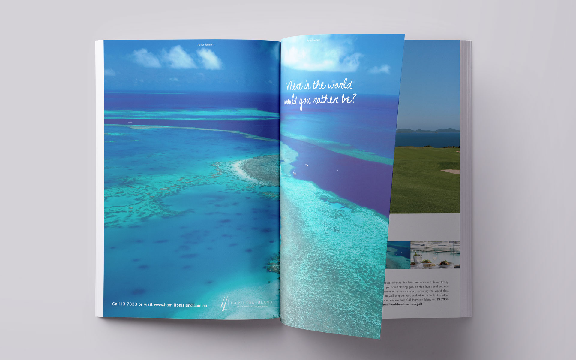 Hamilton Island marketing, advertising, publications & events designed by Amy Howard
