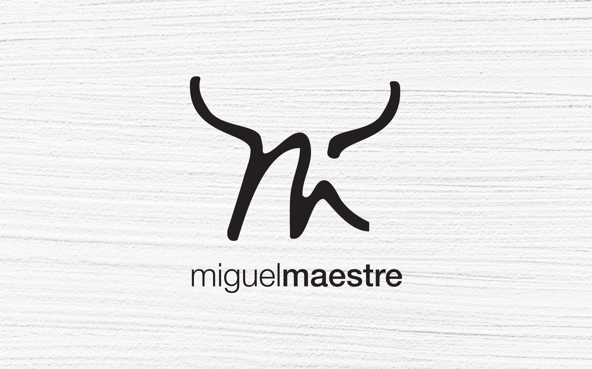 Miguel Maestre logo, branding, marketing & website design & build by Amy at Yellow Sunday