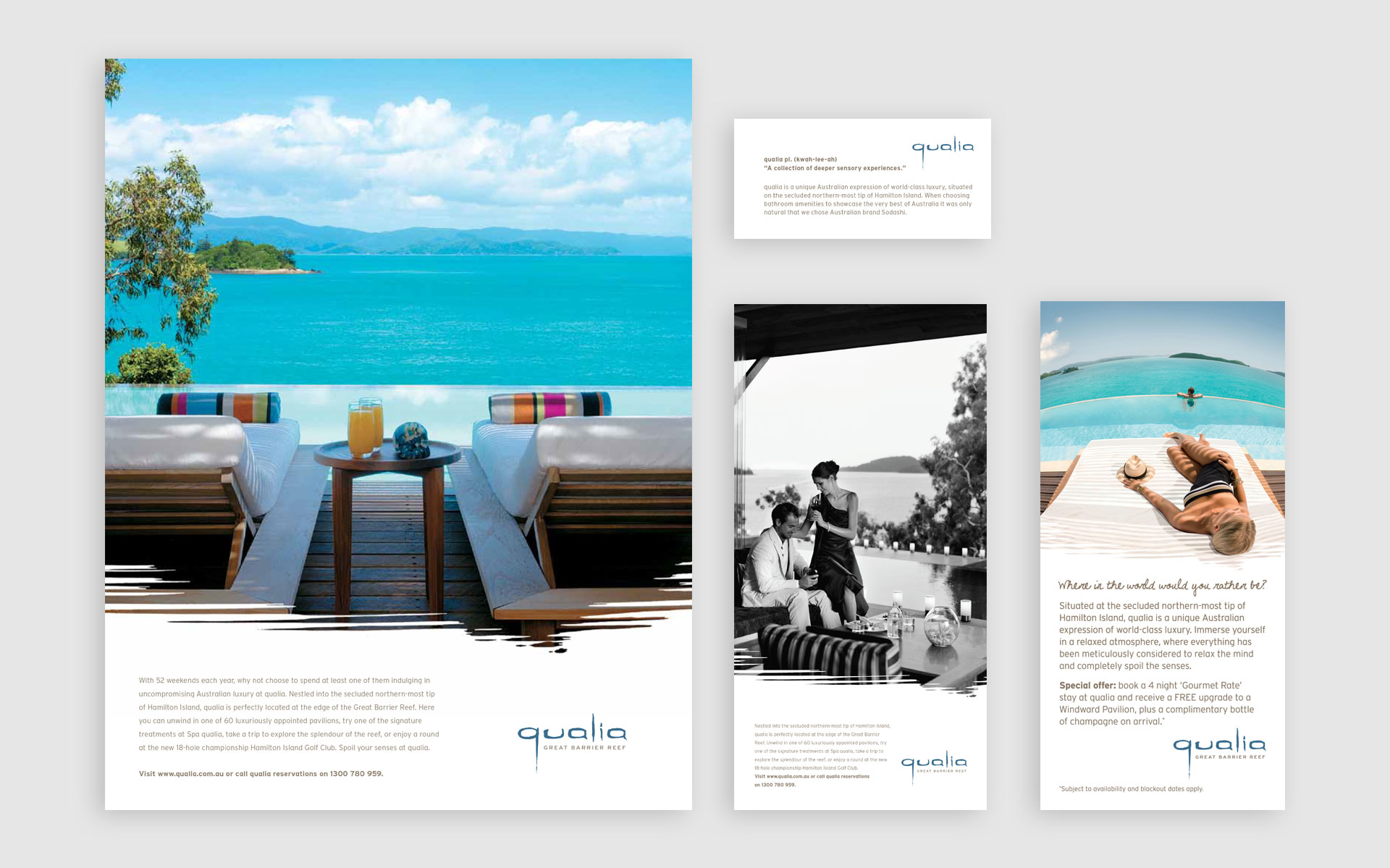 qualia marketing, publications & advertising designed by Amy Howard